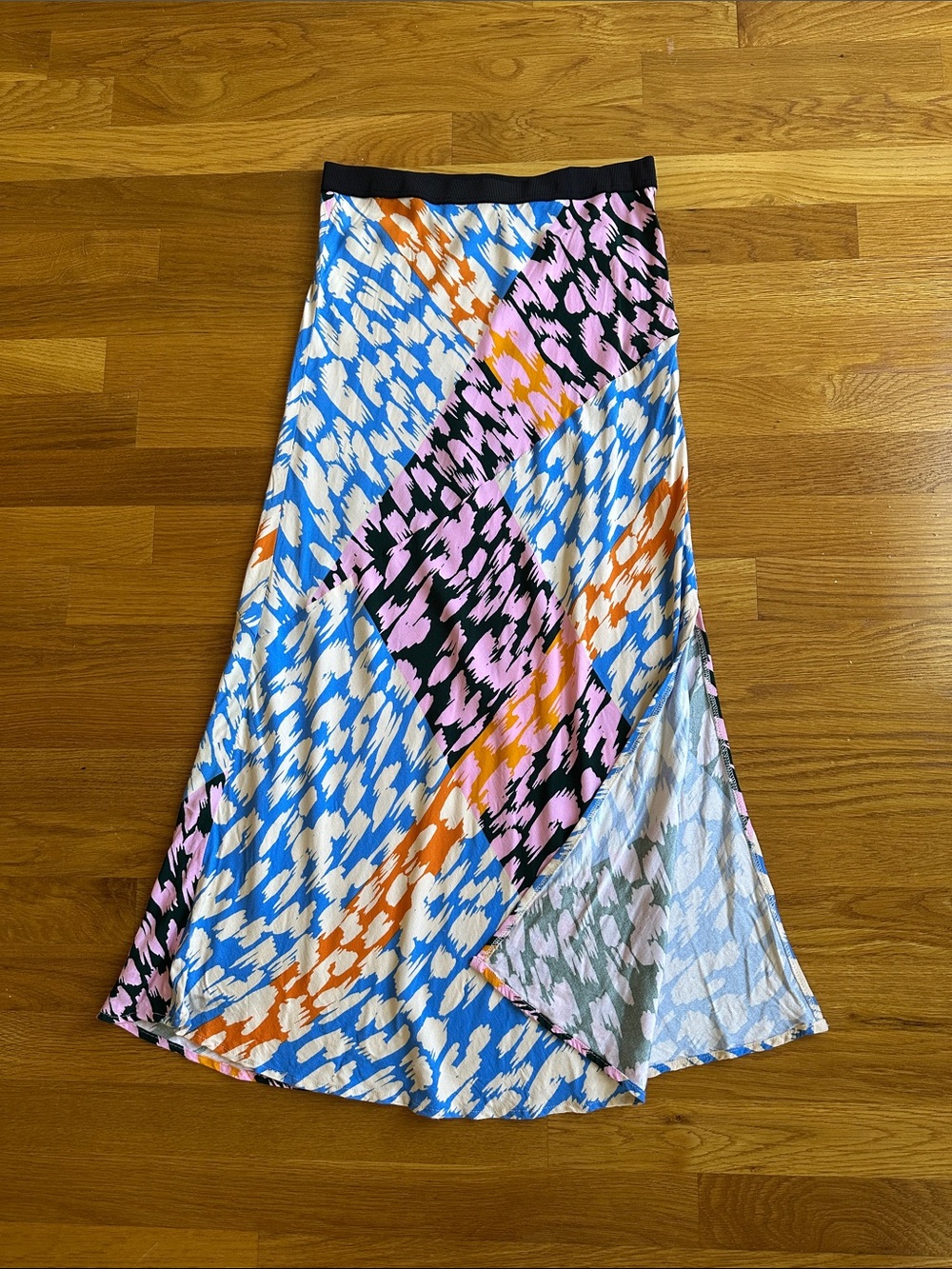 Corey Lynn Calter Abstract Print Midi Slip Skirt XS